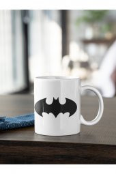 DC Batman Logo 2 Baskılı Kahve Kupası Hediye Kupa - 1