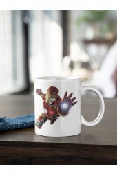 Marvel İron Man Renkli Baskılı Kahve Kupası Hediye Kupa - 1
