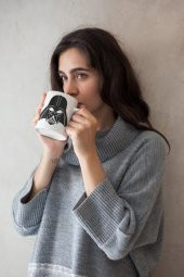 Star Wars Darth Vader Maske Baskılı Kahve Kupası Hediye Kupa - 1