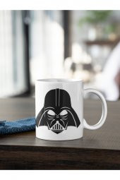 Star Wars Darth Vader Maske Baskılı Kahve Kupası Hediye Kupa - 2