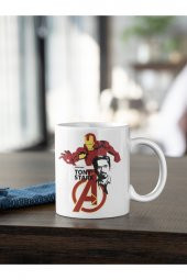 Marvel The Avengers İron Man Baskılı Kahve Kupası Hediye Kupa - 1