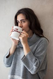 The Simpsons Kırmızı Yazı Baskılı Kahve Kupası Hediye Kupa thumbnail 2