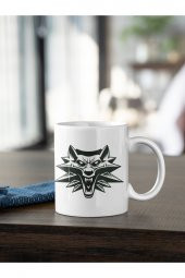 The Witcher Wild White Wolf Baskılı Kahve Kupası Hediye Kupa - 2