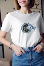 Koç Burcu Sembolü Baskılı Tişört Kadın Hediye Doğum Günü Hediyesi T-shirt thumbnail 1