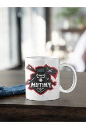 Mutiny Gaming Logo Baskılı Kahve Kupası Hediye Kupa - 1