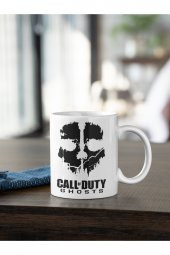 Call Of Duty Ghosts Savaş Oyunu Kurukafa ve Yazı Kahve Kupası Hediye Kupa - 2