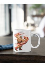 Street Fighter Zangief Baskılı Kahve Kupası Hediye Kupa - 1
