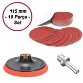 Ugr-Nikon Cırt Zımpara Seti + Matkap Aparatı 115 mm (10 Parça) - 1