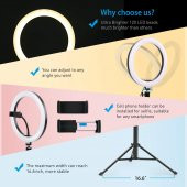 Renksan 10 İnç Ring Fill Light Tiktoker-İnstagramer Led Işık - 4