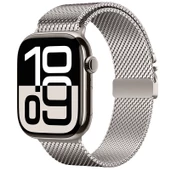 Gpack Apple Watch 4 5 38mm Kordon Metal Tokalı Kalın Yeni Tip Hasır KRD121 thumbnail 5