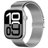 Gpack Apple Watch 4 5 38mm Kordon Metal Tokalı Kalın Yeni Tip Hasır KRD121 thumbnail 2