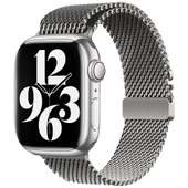 Gpack Apple Watch SE 2 2023 40mm Kordon Metal Tokalı Kalın Yeni Tip Hasır KRD121 - 3
