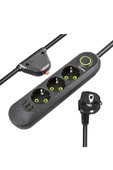 Akım Korumalı 3’lü Grup Priz – 3 USB Çıkışlı, 1.5 Metre Kablo, Güvenli Çoklu Şarj Ünitesi - 4