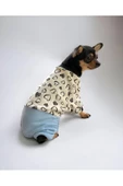 Spe Blue Hearts Cırtcırtlı Köpek Tulumu, Köpek Kıyafeti - 1