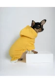 Yellow White Polar Köpek Tulumu Köpek Kazağı, Köpek Kıyafeti - 1