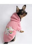 Pink Unicorn Köpek Sweatshirt, Hoodie, Köpek Kazağı, Köpek Kıyafeti - 1