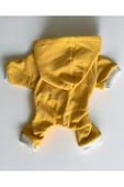 Yellow White Polar Köpek Tulumu Köpek Kazağı, Köpek Kıyafeti - 4