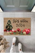 Kapı Önü Paspası Yeni Yıl Konsepti Dijital Baskı PY-175111245 - 1