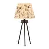 Apliqa Epona Desenli Şapkalı Siyah Modern Dekoratif Salon Abajur thumbnail 3