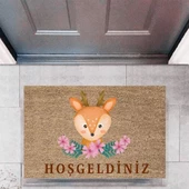 Kapı Önü Paspası Dekoratif Dijital Baskı HayvanlarP-2760 - 1