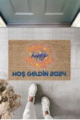 Kapı Önü Paspası Yeni Yıl Konsepti Dijital Baskı PY-175111127 - 1