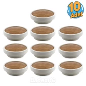 Dolunay 10 Adet Kulp Düğme Ahşap Desenli Çekmece Mutfak Mobilya Dolabı Dolap Kulpu Kulbu Kulpları thumbnail 1