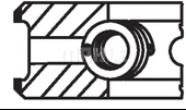 SEGMAN 81.00MM STD CADDY III GOLF IV-V BORA PASSAT 1.6 01- BFQ BGU ALZ BSE BSF - 1