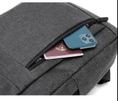 Lenovo Lecoo BG01 16" Gri Bölmeli Çok Fonksiyonlu Notebook Sırt Çantası - 4