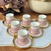 03201 RSY-201 FAYLINN 6lı Kahve Fİncan Set - 4