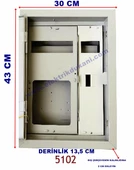 AKÖZ 1 Trifaze Sayaçlı 6 Otomatlı Sıva Altı Pano - 1