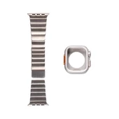 Apple Watch Ultra 2 49mm Redclick KRD-126 Kordon + Sert Kasa Koruyuculu Metal Kordon - 1