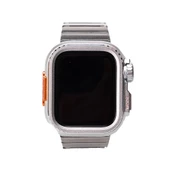 Apple Watch 7 45mm Redclick KRD-126 Kordon + Sert Kasa Koruyuculu Metal Kordon - 9