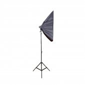 Deyatech Paraflaşh Softbox 5 Duylu 50x70cm YouTuber Video Ve Fotoğarf Çekimleri Süerkli Işık - 2