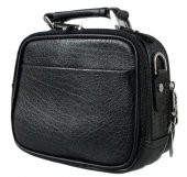 Erkek El ve Omuz Askılı Orta Boy Siyah Çanta - 4