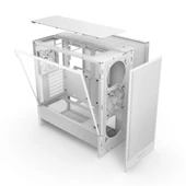 NZXT H5 Flow Edition Beyaz Temperli Cam USB 3.2 USB-C ATX Mid Tower Kasa - 6