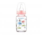 Bebedor 30302 Desenli Cam Biberon 125 Ml - Pembe - 1
