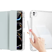 ​​​​​Apple iPad Pro 13 2024 Uyumlu Kılıf Magnetik Ayrılabilen Airbagli Kablosuz Kalem Şarjı-Uyku Modu Sliding Tablet Kıl - 5