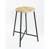 Eportatif Bar Sandalyesi Bar Taburesi Mutfak Sandalyesi Çam 1522 - 5