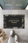Dijital Baskı Kişiye Özel İç Kapı Dekorasyon Paspas  PS11256 - 1