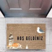 Kapı Önü Paspası Dekoratif Dijital Baskı ŞehirlerP-2713 - 1