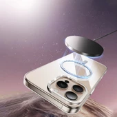 iPhone 16 Pro Max Kılıf Magsafe Şarj Özellikli Kamera Standlı Gizli Redclick Estop Kapak - 5