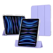 ​​​Apple iPad Air 11 2024 Uyumlu Kılıf Magnetik Ayrılabilen Airbagli Kablosuz Kalem Şarjı-Uyku Modu Sliding Tablet Kılıf - 4