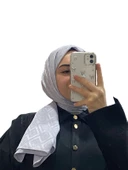 JAKARLI LABİRENT DESENLİ ŞAL 1008 - 10