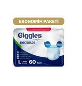 giggles Yetişkin Emici Külot Bez Büyük Boy (large) 30'lu 2 Paket (60 Adet) Bel Boy 100-150 Cm - 1