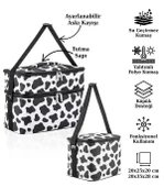 Kamp Piknik Termal Soğutucu Yalıtımlı Buzluk Termos Çanta 2’li Set - 960 - 1