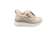 Flet Ortopedik Gizli Topuk Dar Kalıp Taş İşlemeli Fermuarlı Günlük Kadın Sneaker Ayakkabı - 5