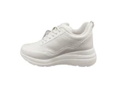 Flet Ortopedik Gizli Topuk Dar Kalıp Taş İşlemeli Fermuarlı Günlük Kadın Sneaker Ayakkabı - 10