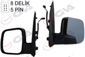 DIŞ DİKİZ AYNASI SOL FIORINO-BIPPER-NEMO 07 ELEKTRİKLİ ISITMALI ASTARLI KONVEKS 5 FİŞ VM-6115EHPL - 1