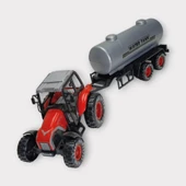 Çek Bırak Römorklu Traktör 25Cm - Kırmızı Su Tankı - 4