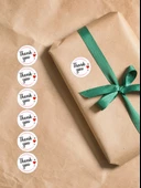 DeepCraft ThankYou Sticker Folyo Etiket Ambalaj Paketleme Etiketi - 4x4 Cm 90 Adet - 2